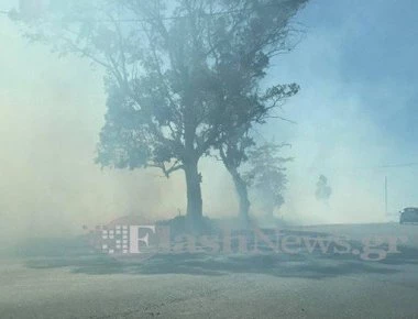 Πυρκαγιά στο Ακρωτήρι Χανίων - Κίνδυνος για κατοικημένη περιοχή